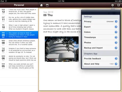iPad App for Writers