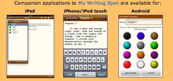 iPhone iPad app for writers giveaway