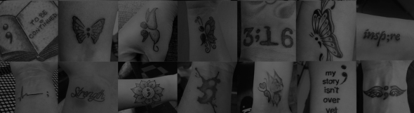 Project semicolon tattoos