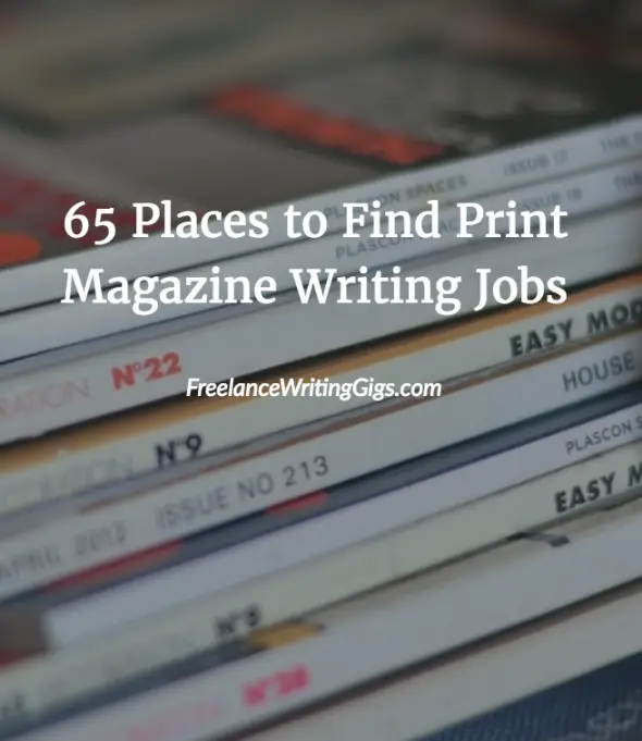 freelance magazine writing jobs