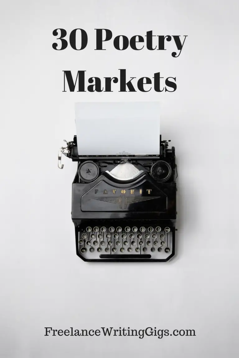 30 Poetry Markets That Pay – Freelance Writing Jobs