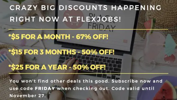flexjobs black friday sale
