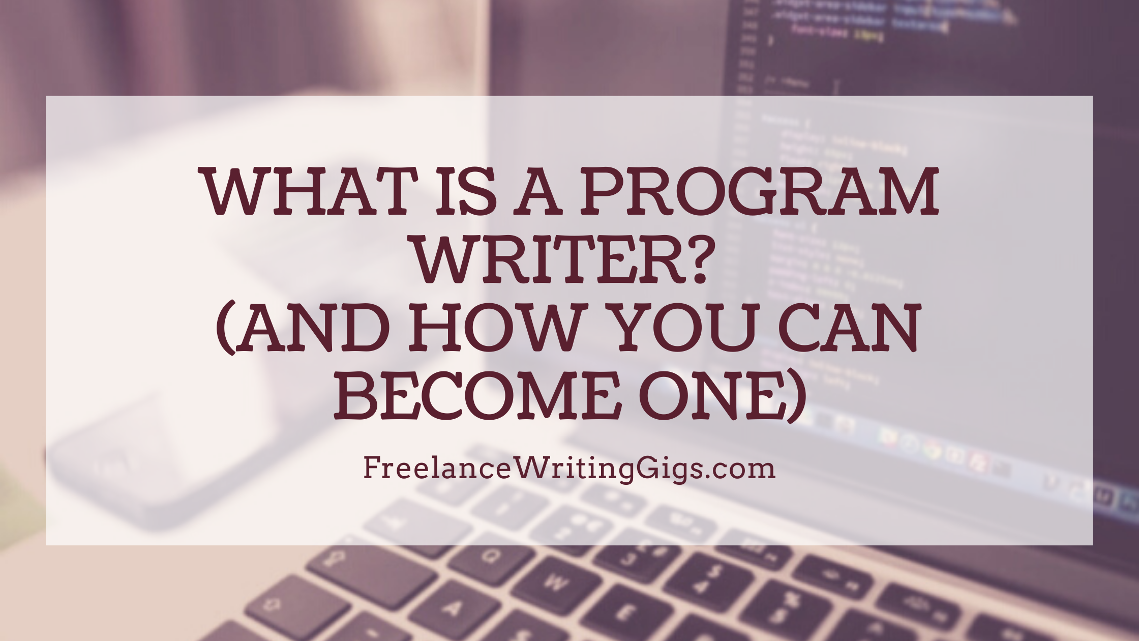 A Different Kind of Writing: What is a Program Writer And How You Can Become One