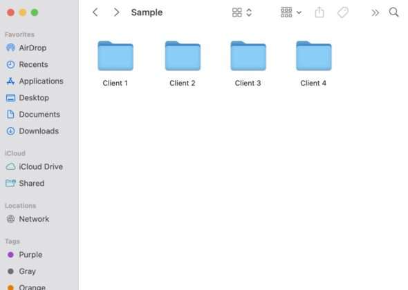 sample file organization clients
file handling tips