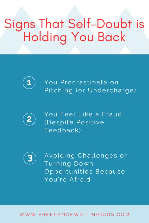 freelancer self-doubt list signs